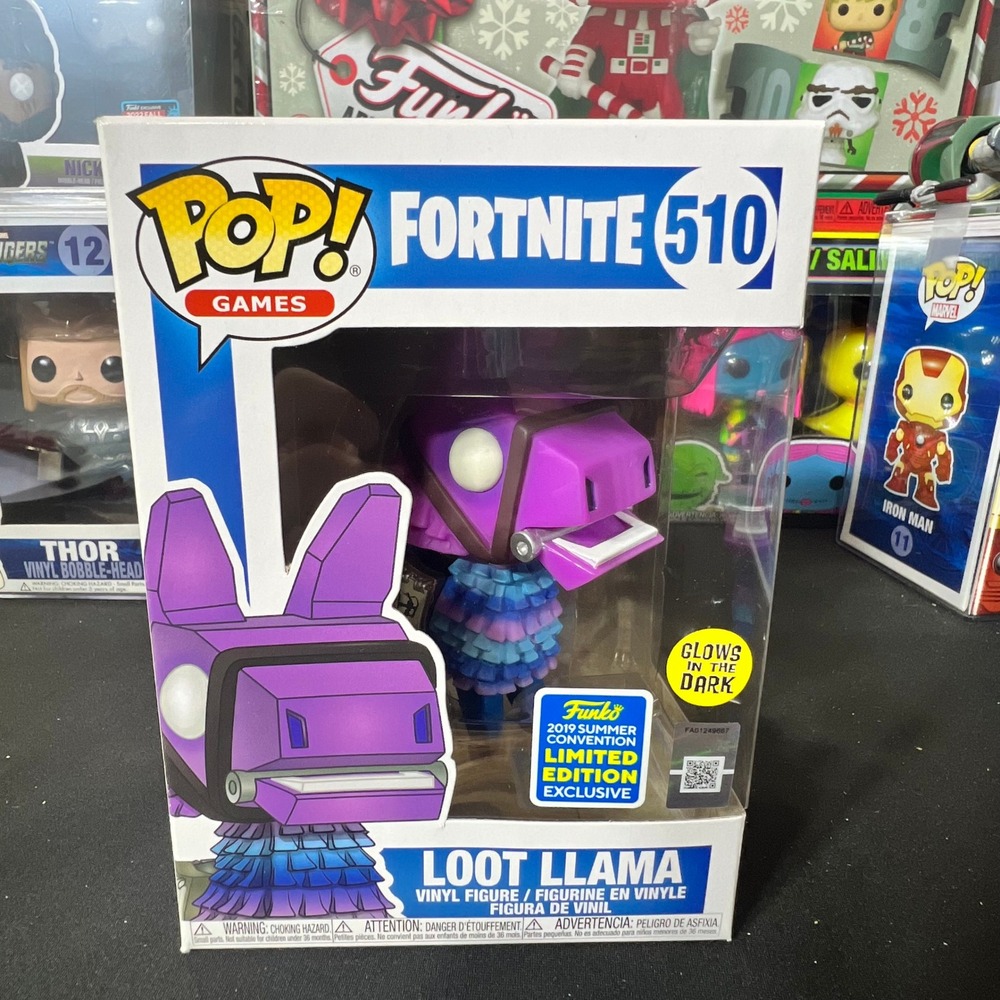 Funko Pop Fortnite Loot Llama 510 2019 Summer Convention Glow in the Dark GITD
